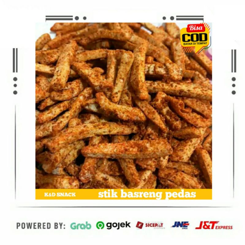 

500gram"BASRENG KRIUK PEDAS CEMILAN PEDAS/BAKSO GORENG PEDAS