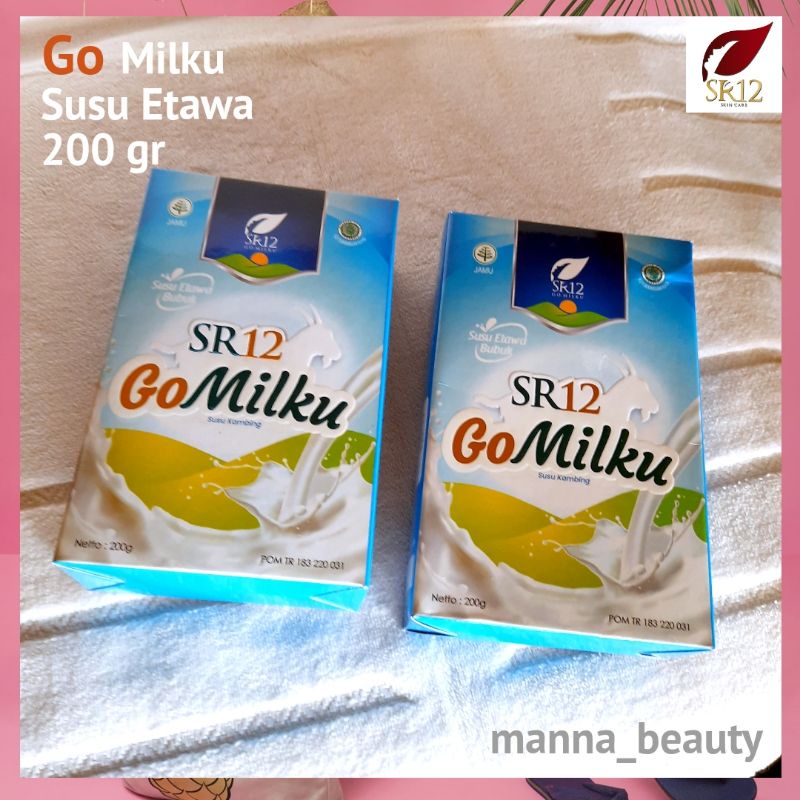 

SR12 Susu Kambing Etawa Bubuk tanpa gula 200 gr Go Milku SR12 BPOM - plain
