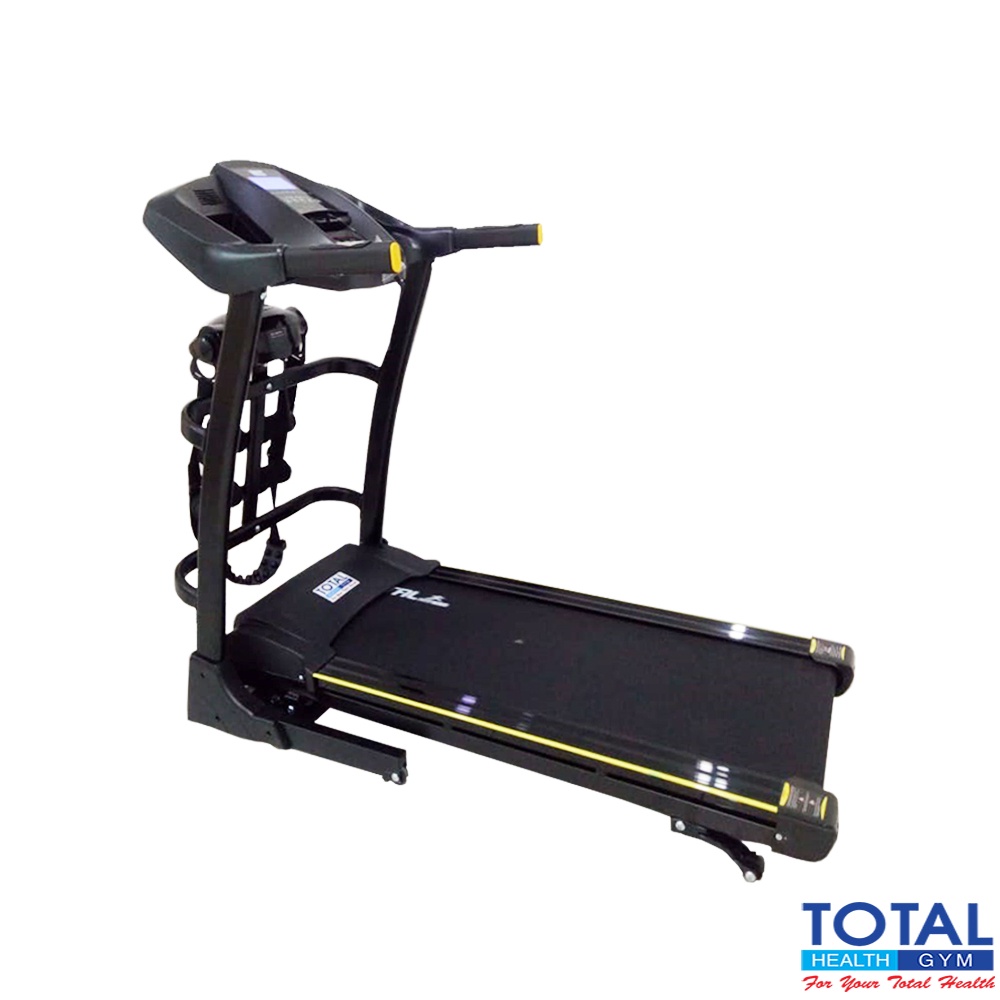 TOTAL HEALTH GYM - New Alat Olahraga Fitness Gym Sport Walking Pad Treadmill Listrik Elektrik Motor 2 HP TL 636 Auto Incline