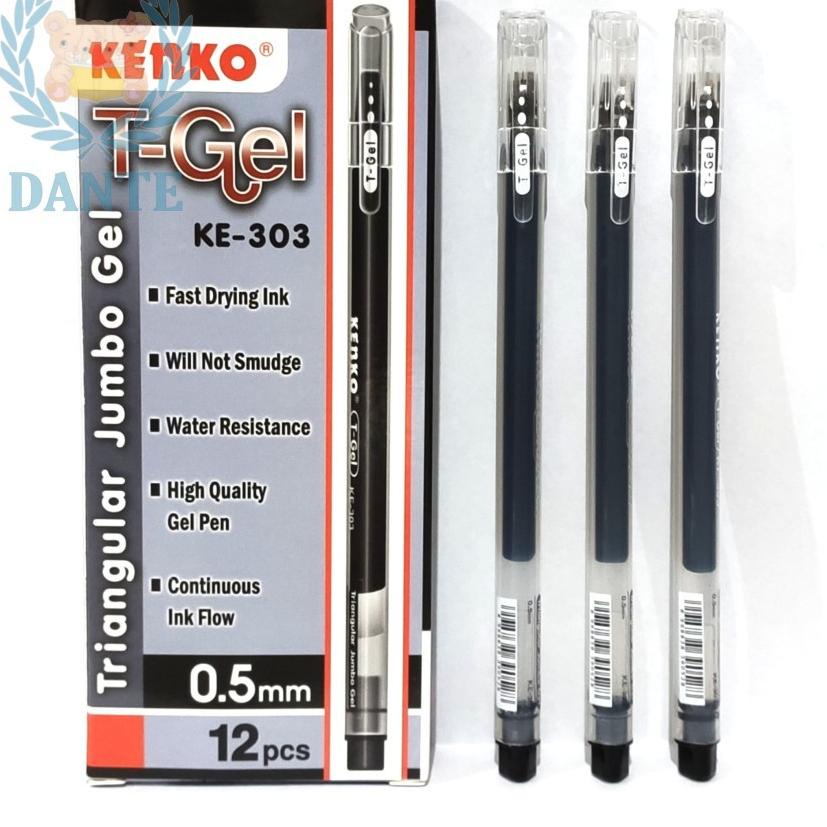 

FCWG Pulpen Kenko T-Gel KE-303 Triangular Jumbo Gel per Lusin か 43