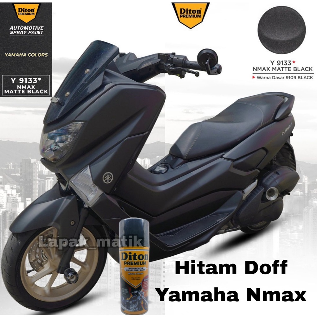 Pilok DITON PREMIUM HITAM NMAX MATTE BLACK Y9133 400mL