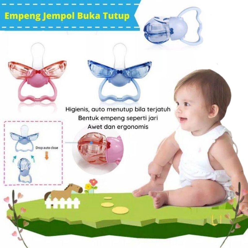 Empeng Bayi Higienis Silicone Reliable (Tertutup Otomatis)| Empeng Buka Tutup Otomatis