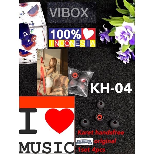 PROMO KARET HF (ISI 4PCS) UNIVERSAL KUPING EARPHONE KH-04 BAHAN BAGUS BISA UNTUK SMUA HANDSFREE MERK APA AJA