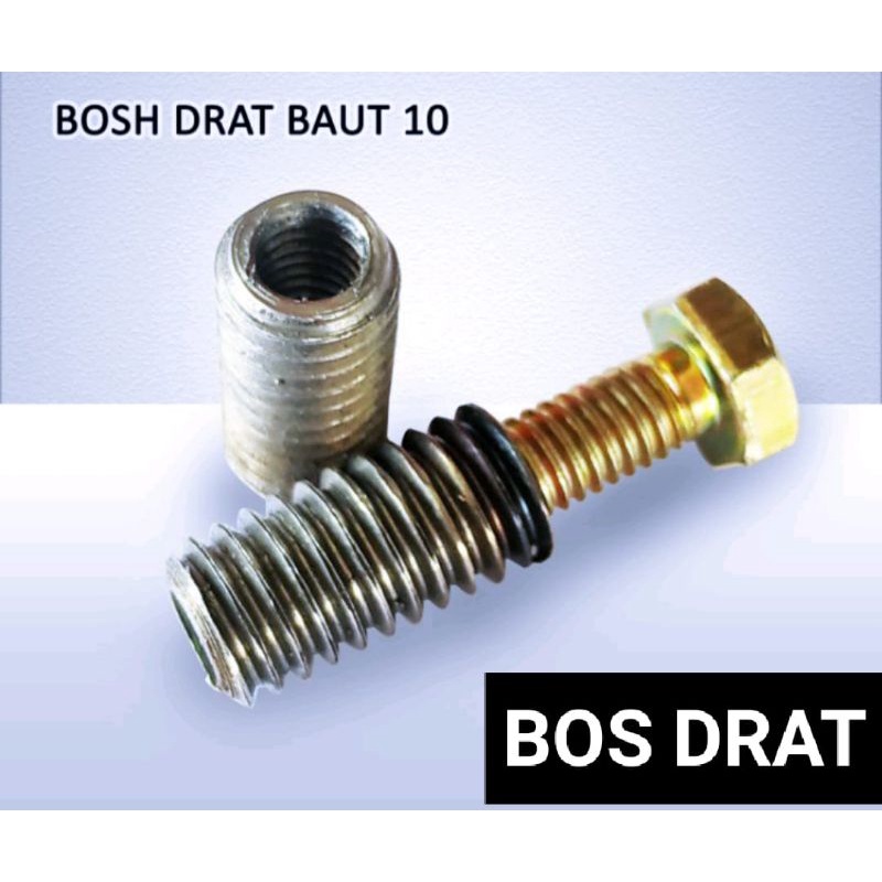 bos baut 3/8 atau sok drat untuk baut 10 yang dol / slek