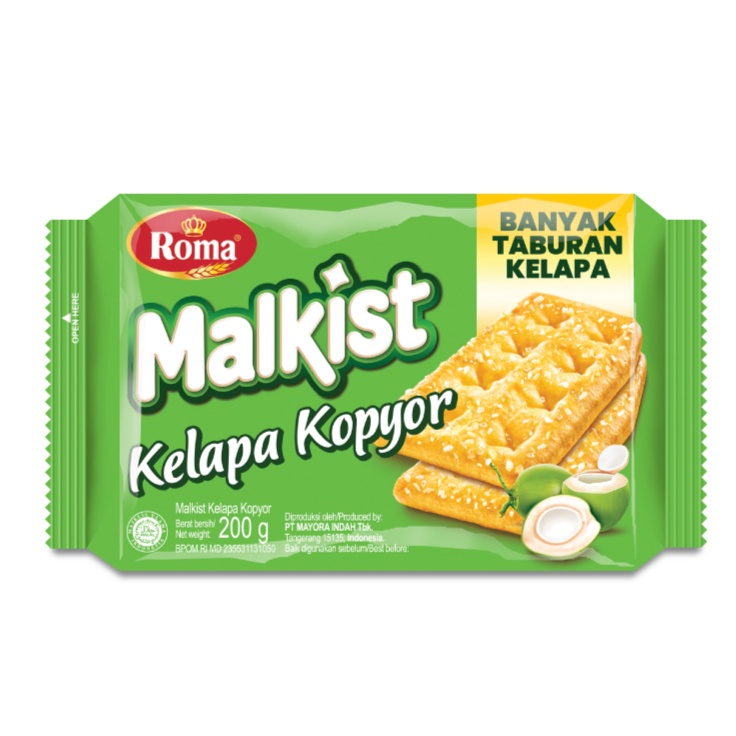 MALKIST *ROMA * KELAPA KOPYOR * 200g