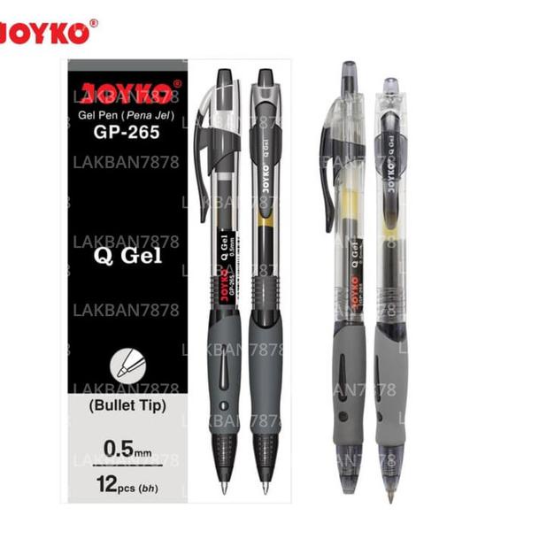 

☜ Pulpen Gel Pen Klik JOYKO GP-265 Q GEL (Hitam) 0.5 mm Setara Kenko K-1 Ω