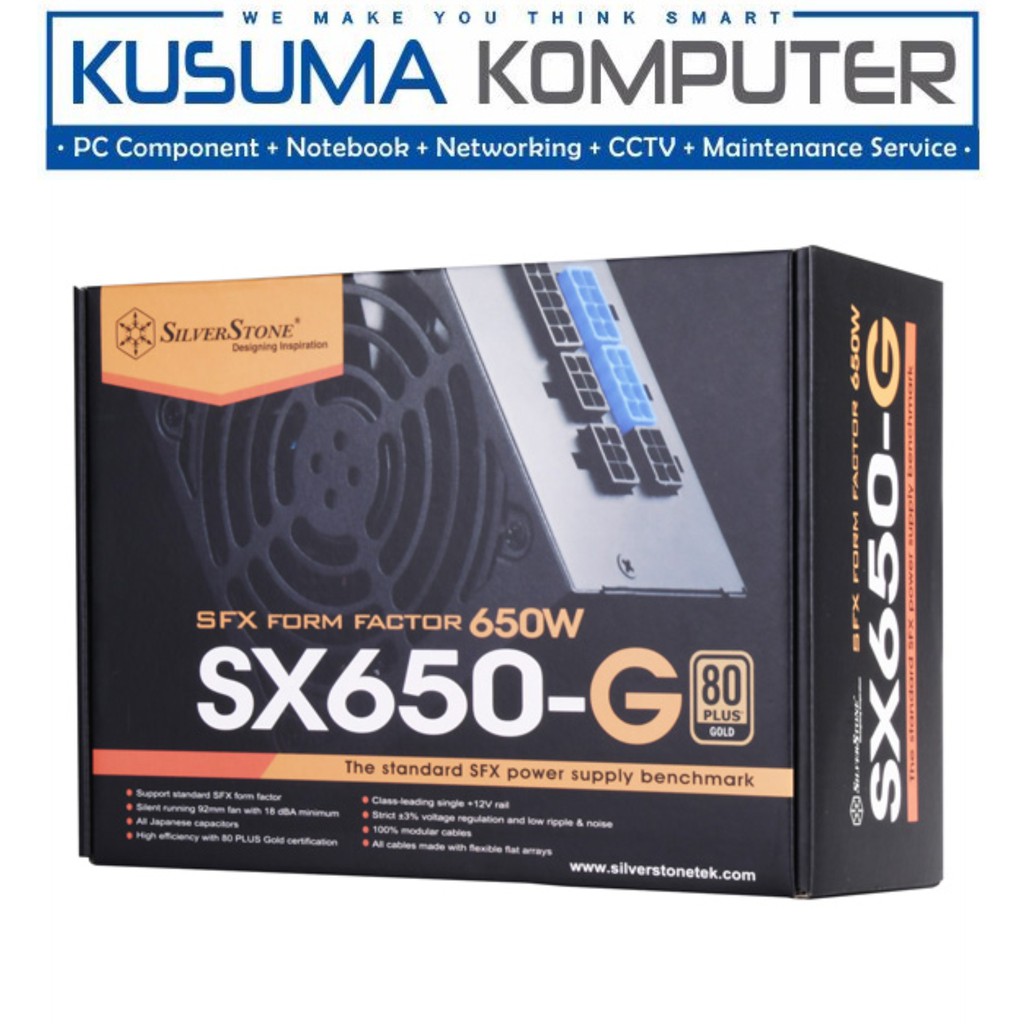 Silverstone SX650-G SFX PSU 650 650W 80+ Full Modular