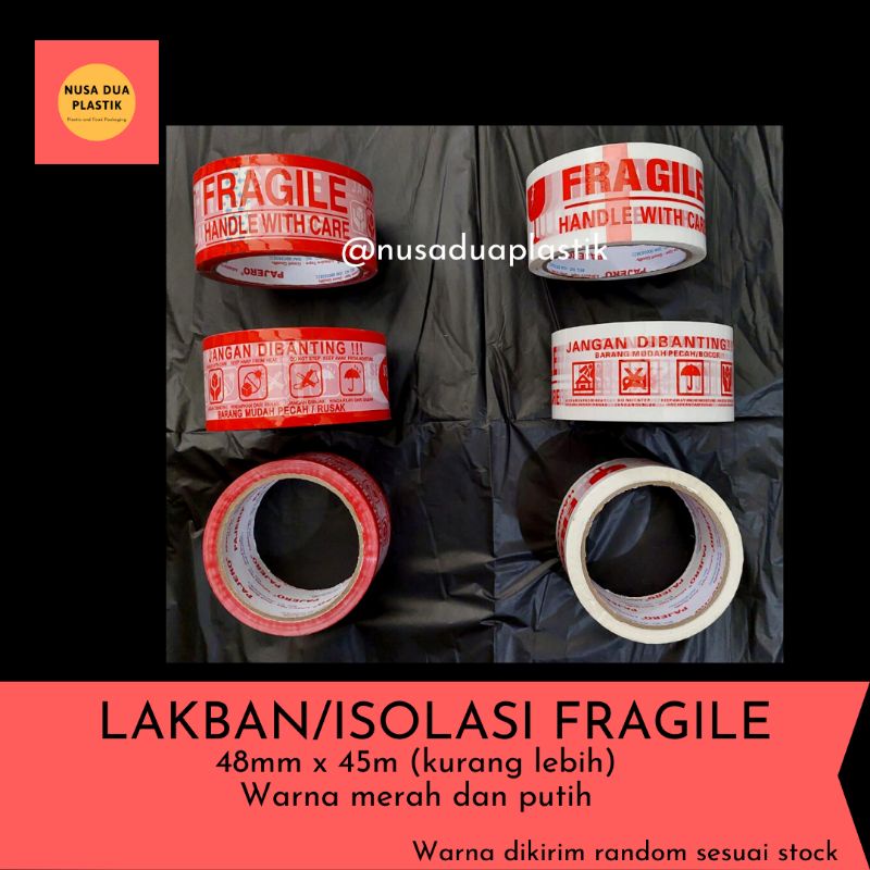 

Lakban Isolasi Fragile Besar jangan dibanting
