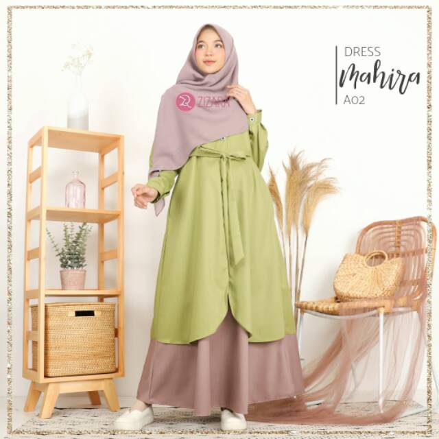 Mahira Dress Gamis Syari Original By Zizara