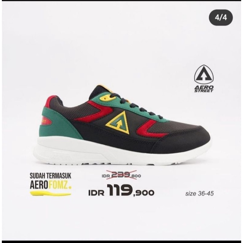 aerostreet osaka merah hijau hitam