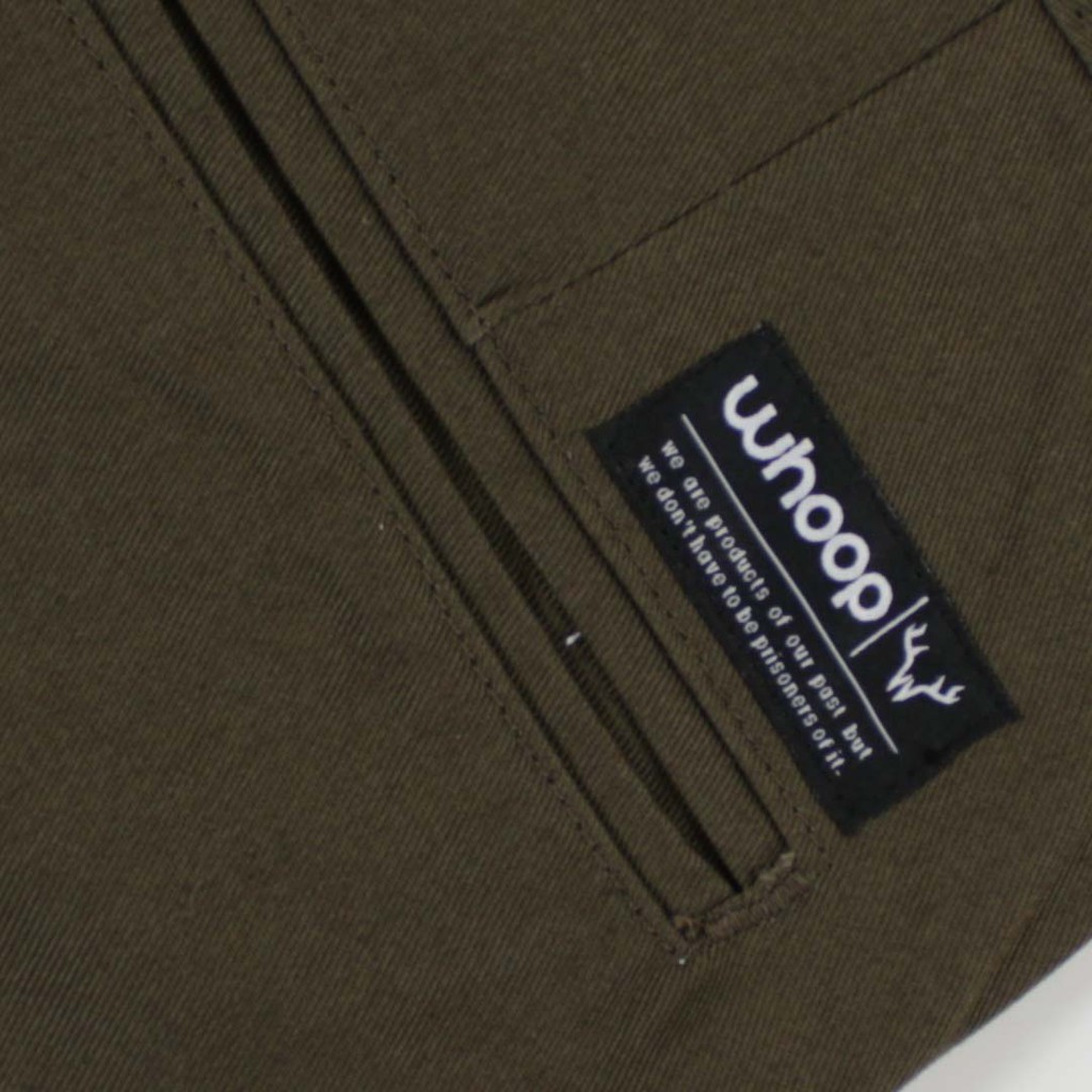 Whoopculture &quot;Muntjac&quot; Dark Olive Chino