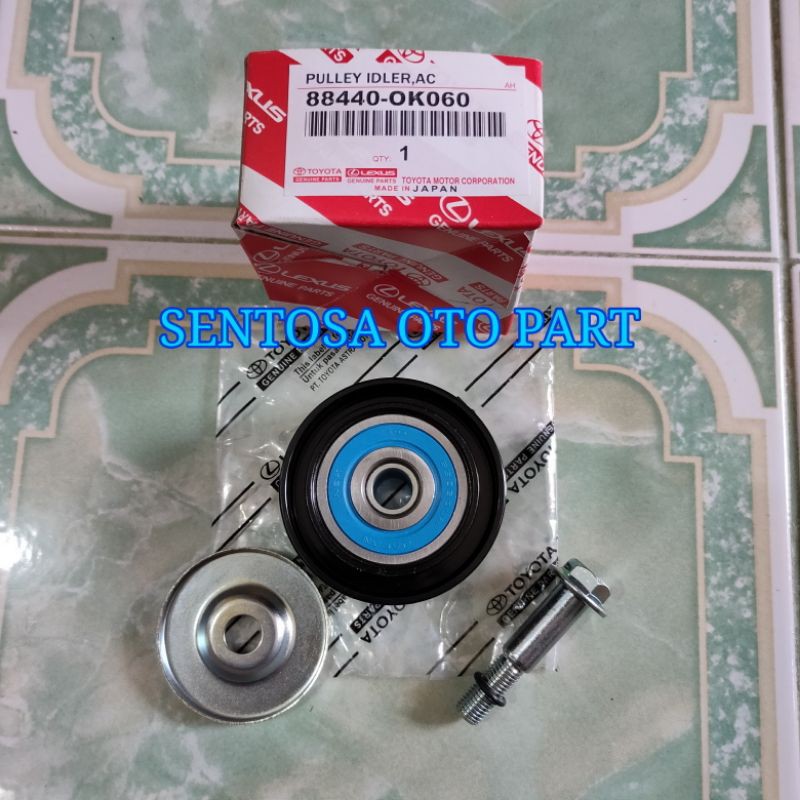 Jual Bearing Pulley Pully Idler Ac Tensioner Fan Belt Innova Bensin Original Shopee Indonesia