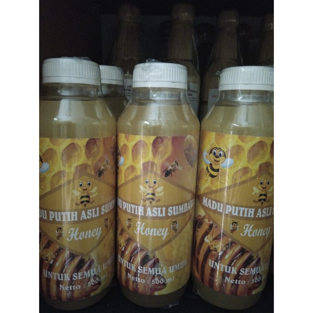 Madu Putih Sumbawa Kemasan Botol Plastik 500 ml