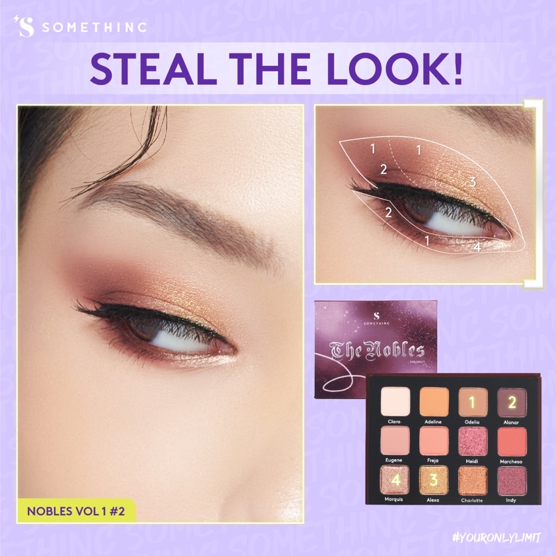 SOMETHINC THE NOBLES Eyeshadow Palette - Volume 1 - Eyeshadow Daily Look