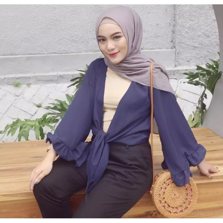 Baju Atasan wanita terbaru septiani cardigan kekinian