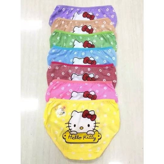 PROMO!! ( 1 Lusin ) Celana Dalam Anak Perempuan / CD Cewek Karakter HELLO KITTY  | Essen