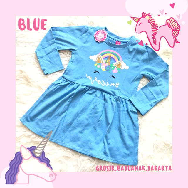 2-10 Tahun Dress Unicorn FlowKids
