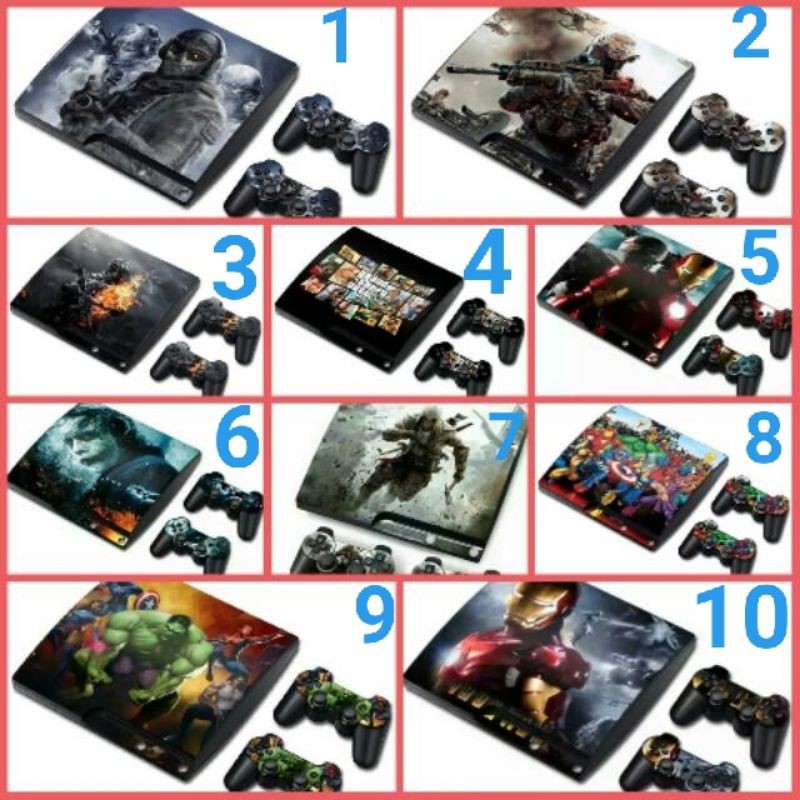 garskin atau sticker ps3 slim