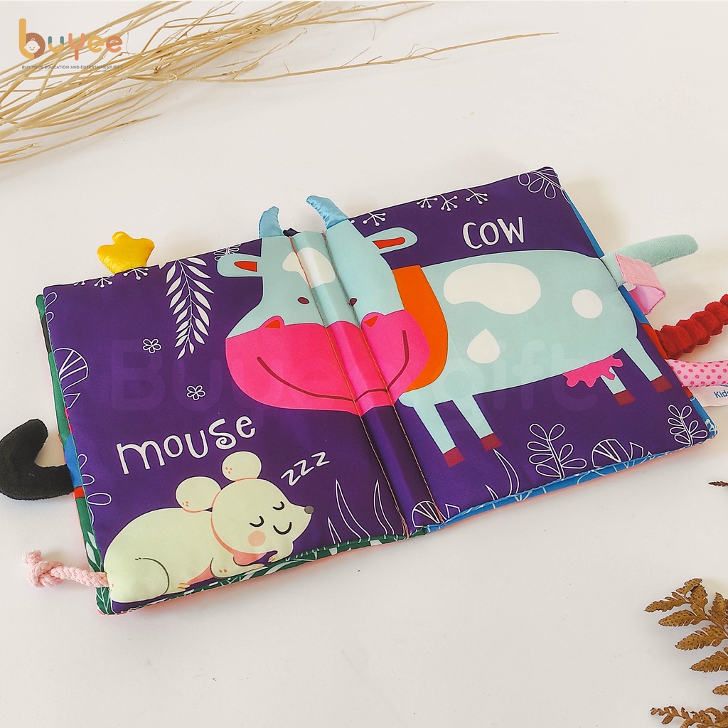 Mainan Bayi Softbook | Buku kain Bayi | Sensory Cloth Book for Baby