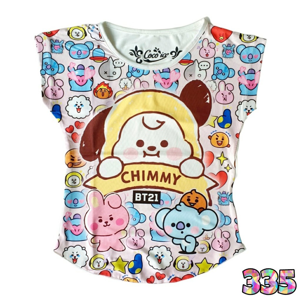 Coco Ice Kaos Anak Perempuan BTS BT21