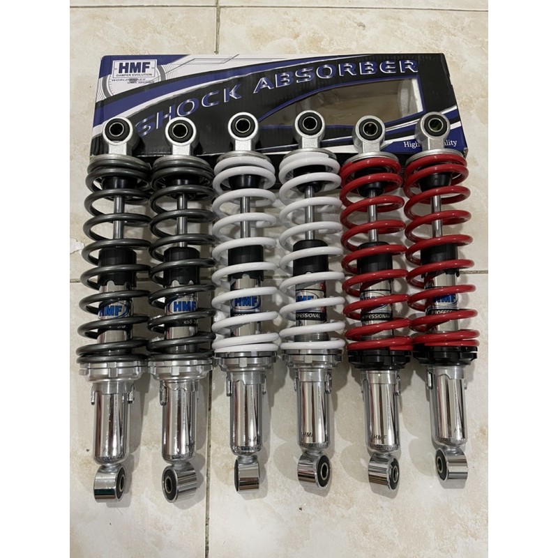 Shock Belakang Bebek Variasi 280 320 Ukuran  Rxk Jupiter Grand merah putih brown