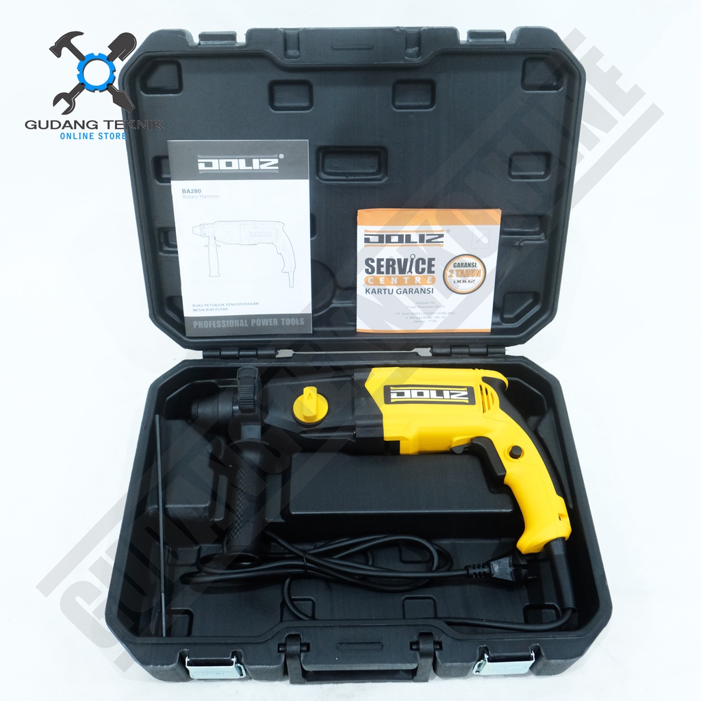 Rotary Hammer 26mm DOLIZ BA280 / Mesin Bor Tangan Bobok Beton DOLIZ BA 280 3 Mode