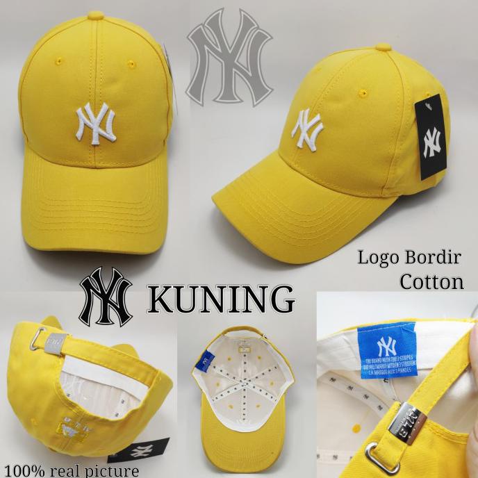 Topi NY golf baseball snapback import cotton - Kuning