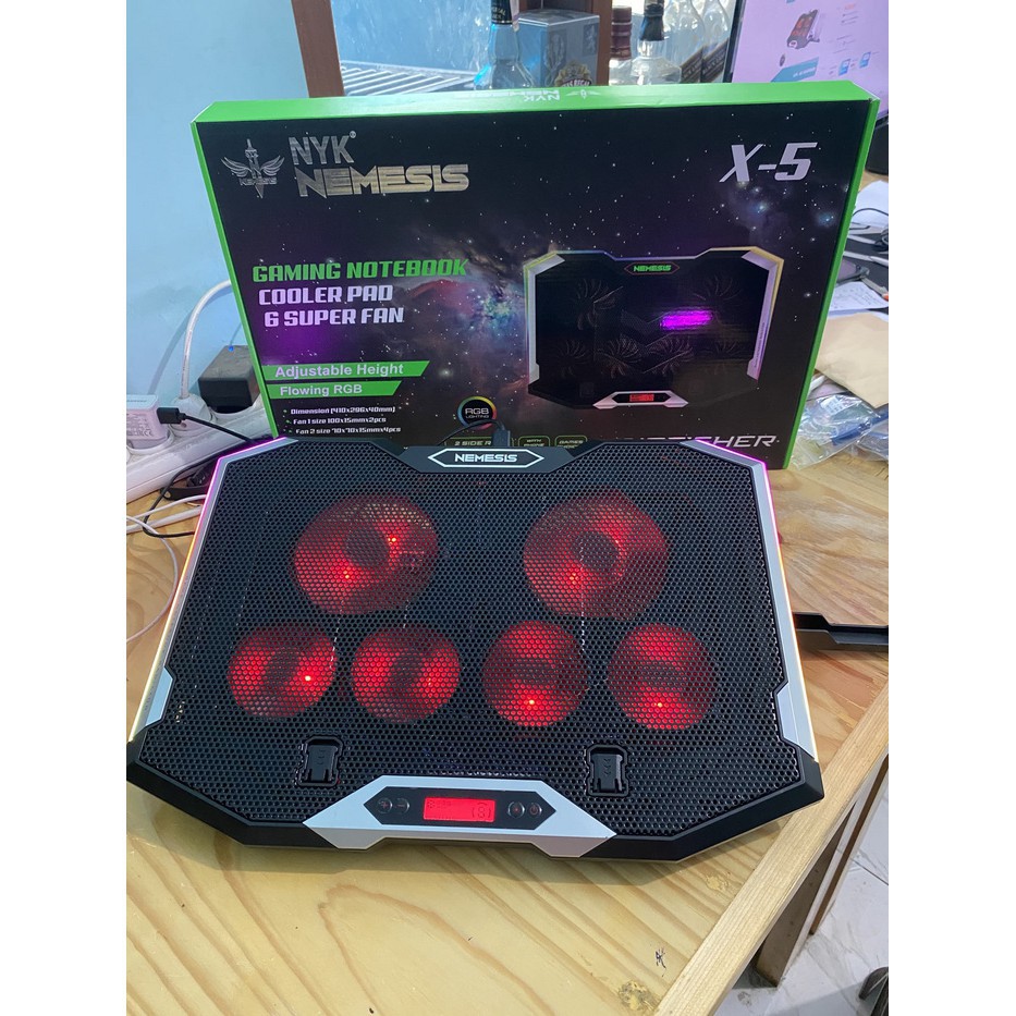 C_   Cooling Pad NYK Nemesis KingFisher X5 - NYK KingFisher X5 RGB LED