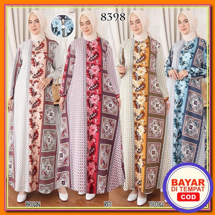 Baju Gamis Wanita Syar'I Muslim Dewasa Gamis Wanita Sultan Modis  BE218  Floral Busui Jumbo Xxl 839