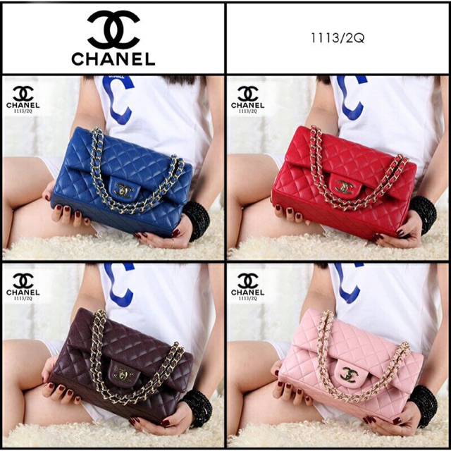 CHANEL Yuni Shara Caviar leather like ORI 113/2Q