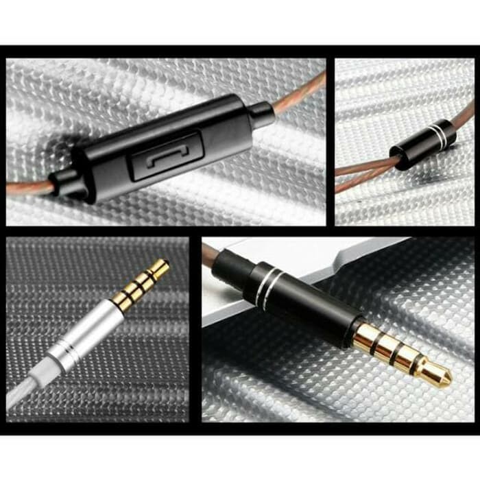 FONGE F6 with Mic Earphone Dual Dynamic Driver