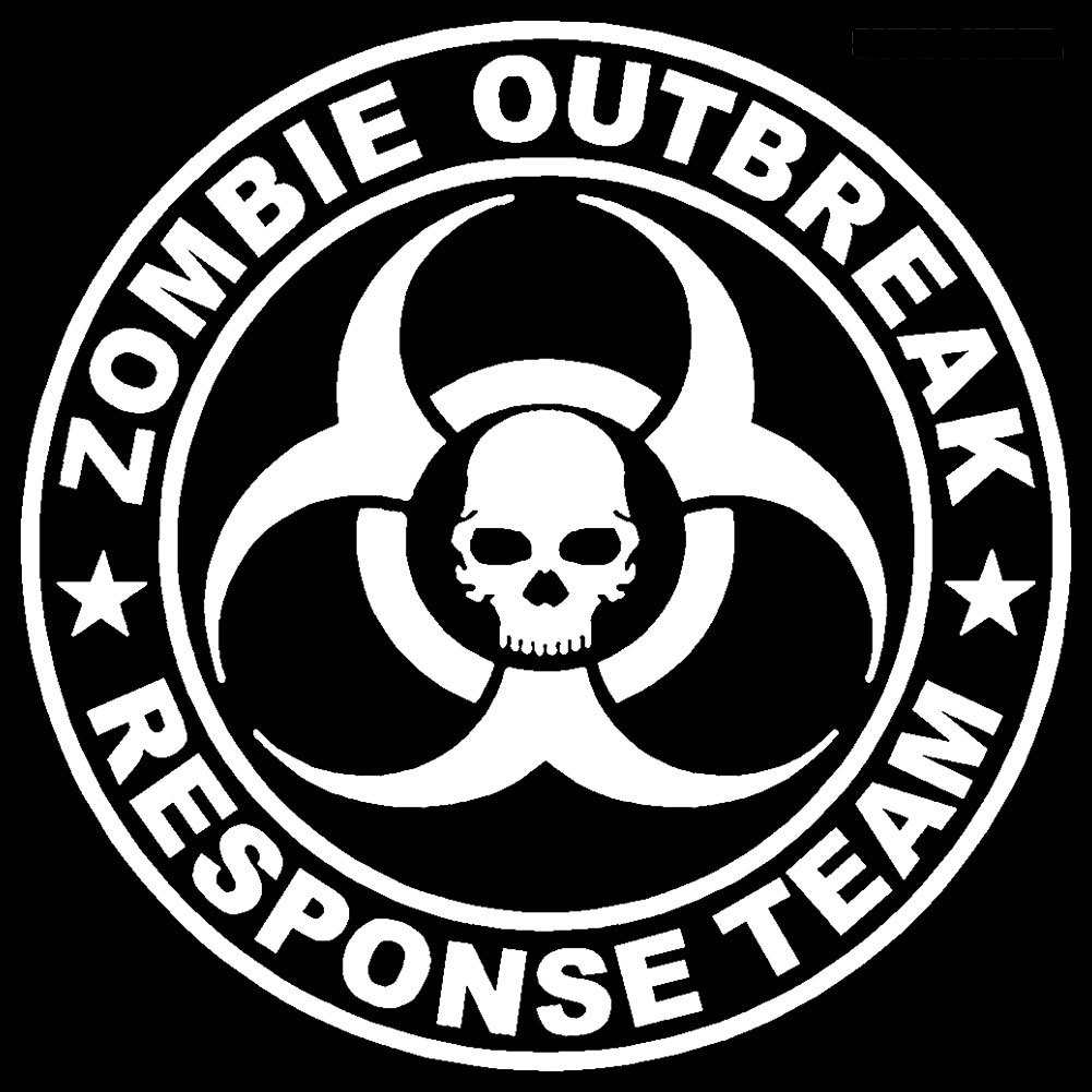 Stiker Reflektif Tema Zombie Outbreak Response Team Untuk Mobil