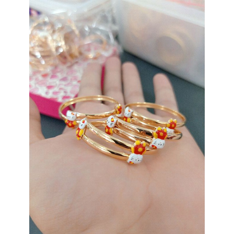 GELANG ANAK SELOT PERAK 925 ROSE GOLD