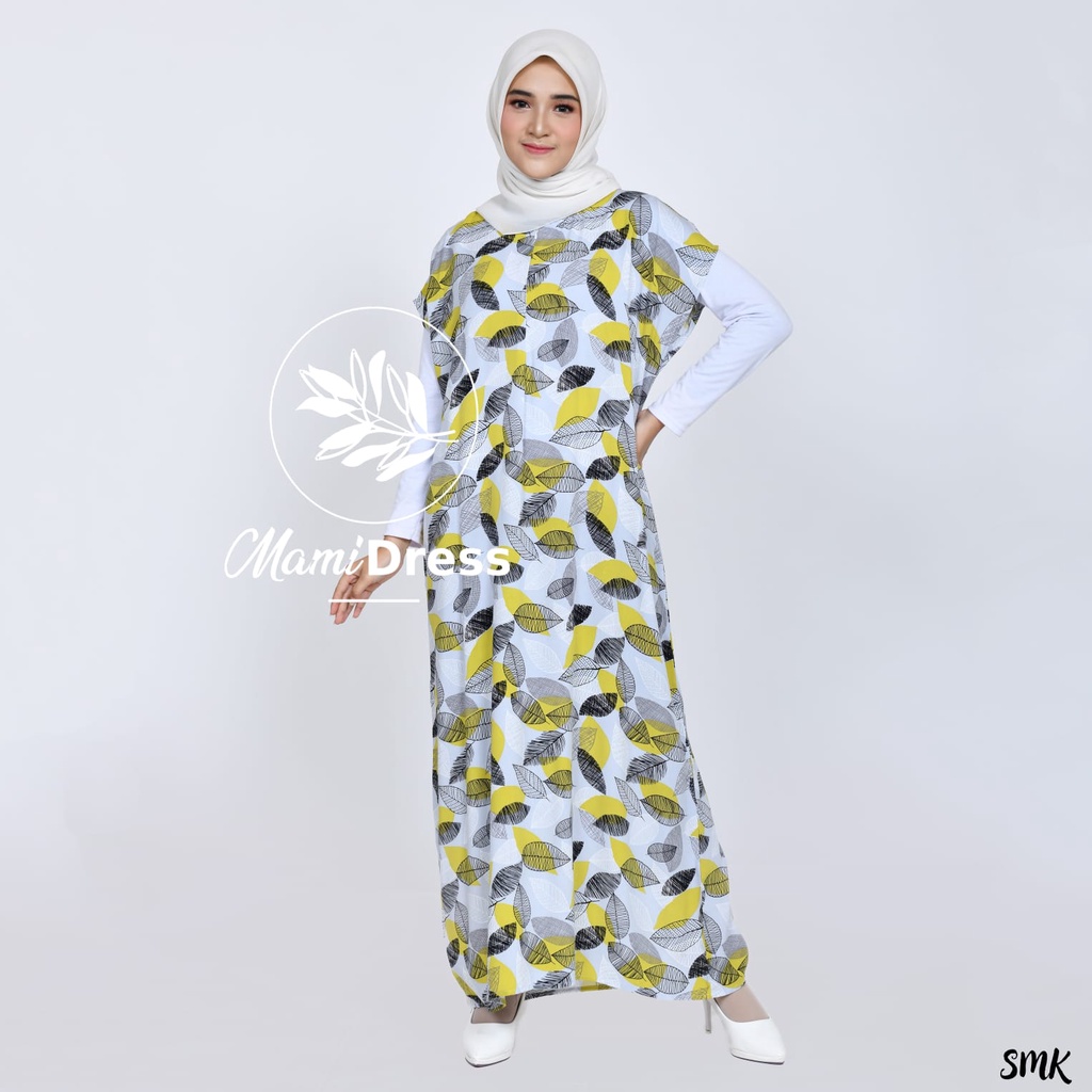 LEAF SERIES - Daster Premium Panjang Semata Kaki Busui Friendly LD 120 PJ 130 / Daster Kekinian Mamidress