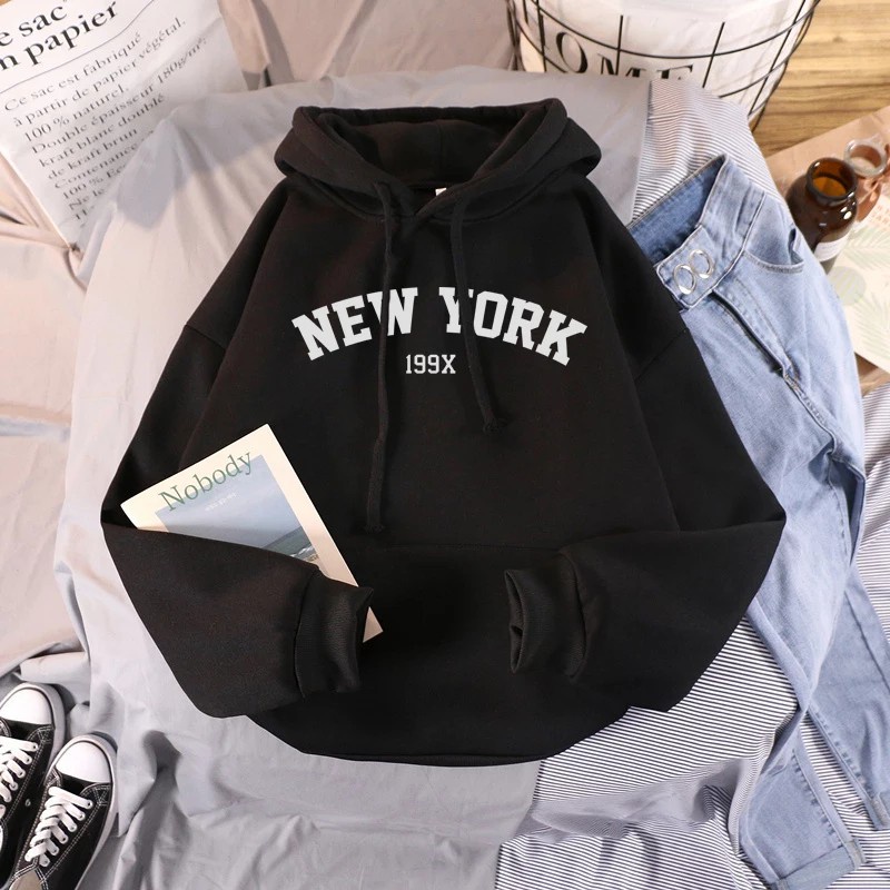 Sweater HOODIE Wanita NEW YORK 199X//Allsize Sweater