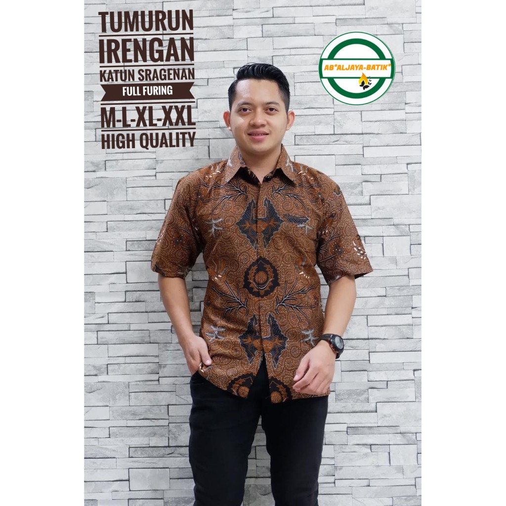 TUMURUN IRENGAN ALJAYA KEMEJA BATIK PRIA SOLO LENGAN PENDEK PANJANG FULL FURING ATASAN BATIK PREMIUM MODERN BINTANG DELING SEBELANGA NAVY PRABU UTOMO TUMURUN EMAS GEBETAN PINK OPO IJO MERAK PUSPITA TRUNTUK PENDEK SEKAR TRESNO PINAYUNG PAMBUDI LUHUR