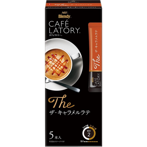 AGF Cafe Latory Coffee Caramel Latte Stick Coffee 5s x 14.3g