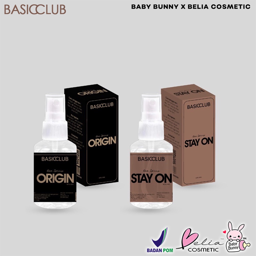 ❤ BELIA ❤ BASICCLUB Deodorant Spray STAY ON | ORIGIN 50ml | Deodorant by Geamoore | BPOM