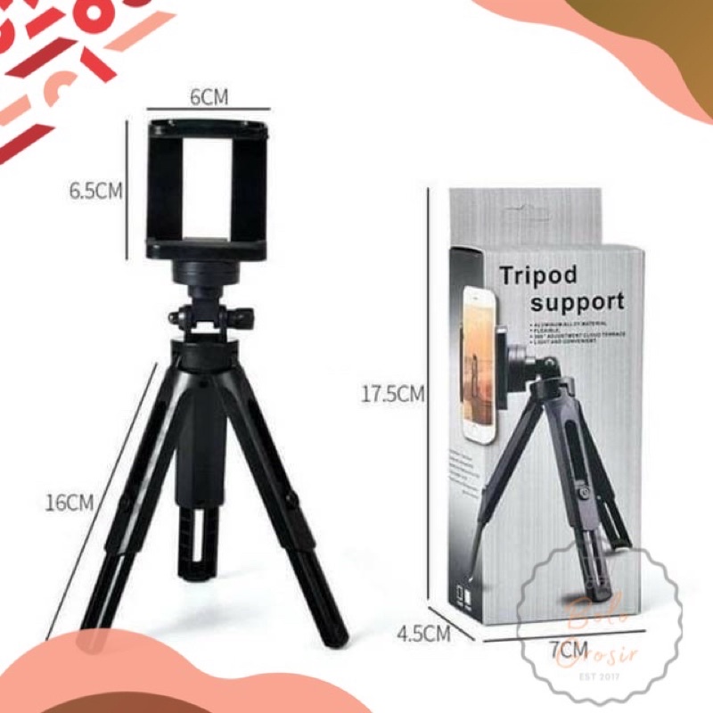 Tripod Phone Holder Support Mini Holder U