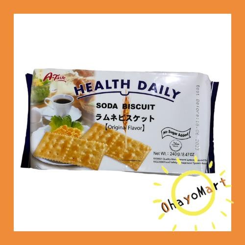 A-Taste Health Daily Soda Biscuit no Sugar /Biskuit Soda Original 240g