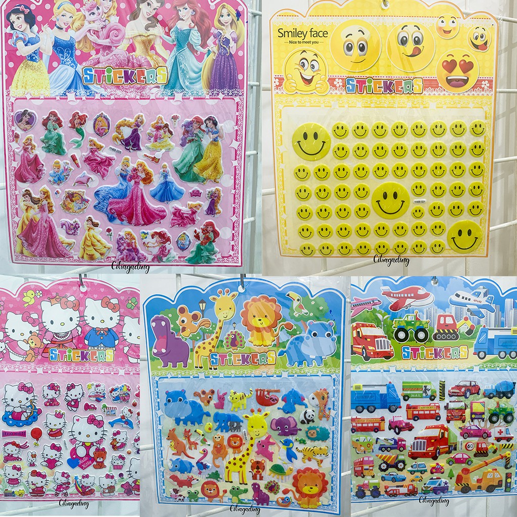 

STICKER ANAK MURAH EMBOSS TIMBUL MOTIF LAKI PEREMPUAN KARAKTER LUCU BERWARNA SOUVENIR KADO ECER