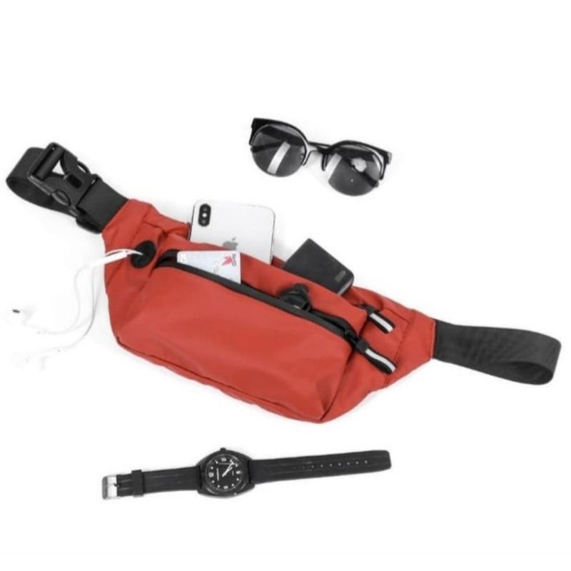 Tas Pria Waistbag Waterproof Tas selempang Anti air Slempang Pria Tas Selempang Keren Tas Slempang Sporty Selempang Pria