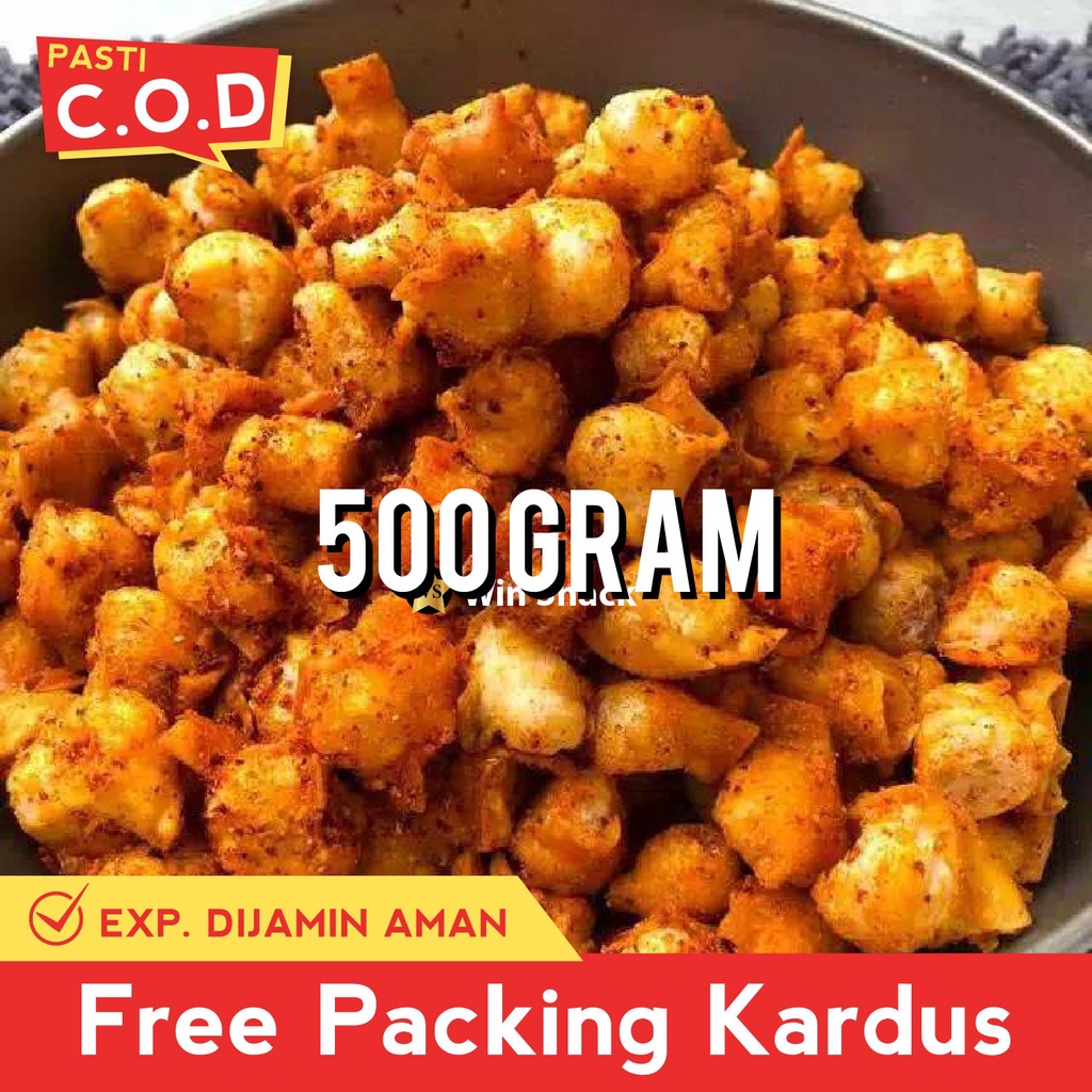 

MAKANAN RINGAN SIOMAY KERING PEDAS 500 GRAM SNACK KILOAN JAJANAN CEMILAN CAMILAN JADUL