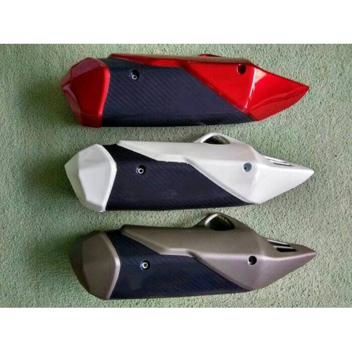 Cover Tameng Knalpot Nmax Plastik Bukan Fiber Tutup Knalpot Aksesoris Variasi Yamaha Nmax Plastik