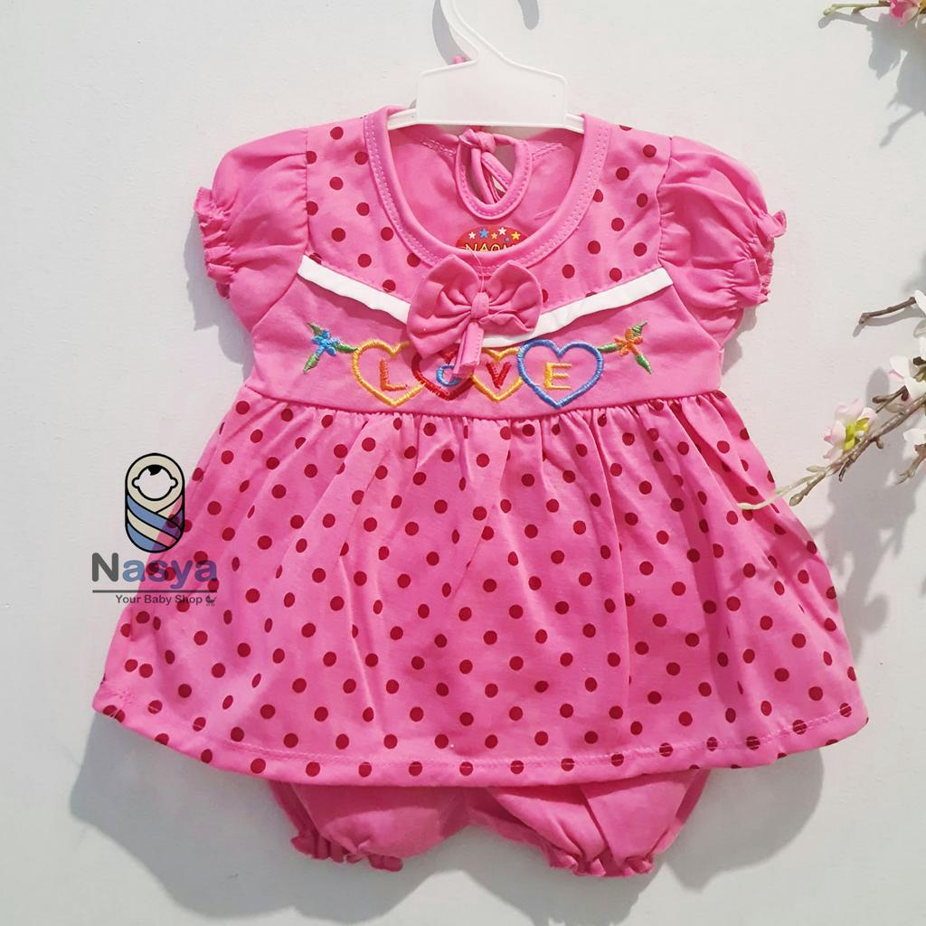 [N-014] Baju Bayi Perempuan / baju bayi celana pendek MURAH (3-6 bulan)