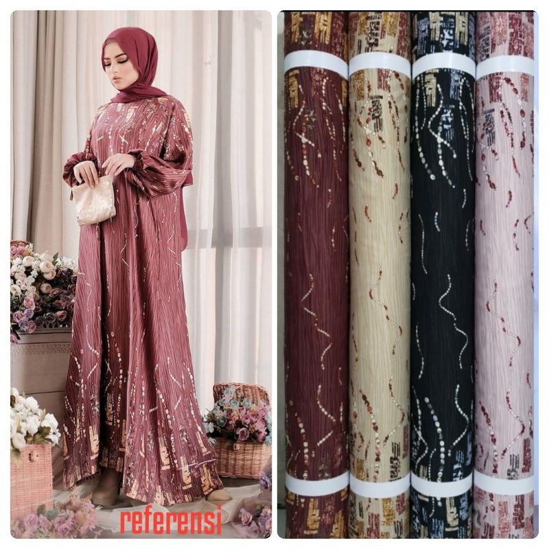 Kain bahan Dr Silk Motif Siena (harga per 0,5m)