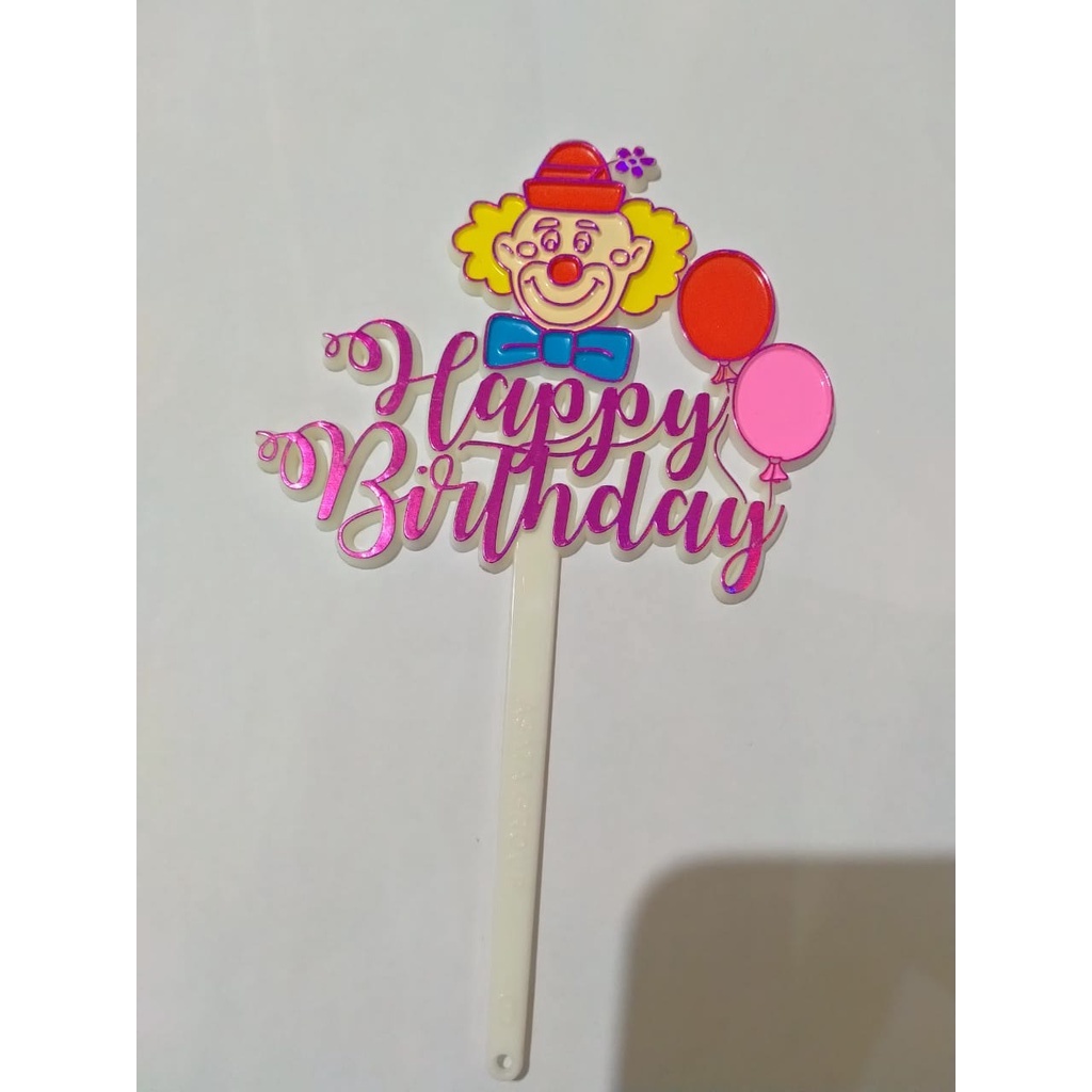 Tusukan Hiasan Kue - Cake Topper HBD