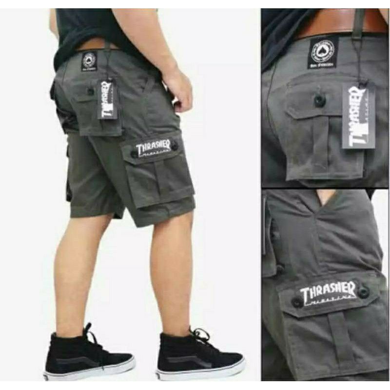 Celana Pendek cargo/cargo pendek/celana pendek pria, cargo pendek pria army, loreng, pdl, lari, fitnes size 27-38