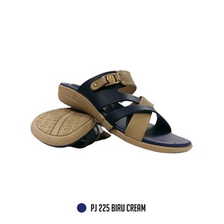  Sandal  Wedges Wanita Cewek Rindi  PJ 225 Biru Cream Orange 