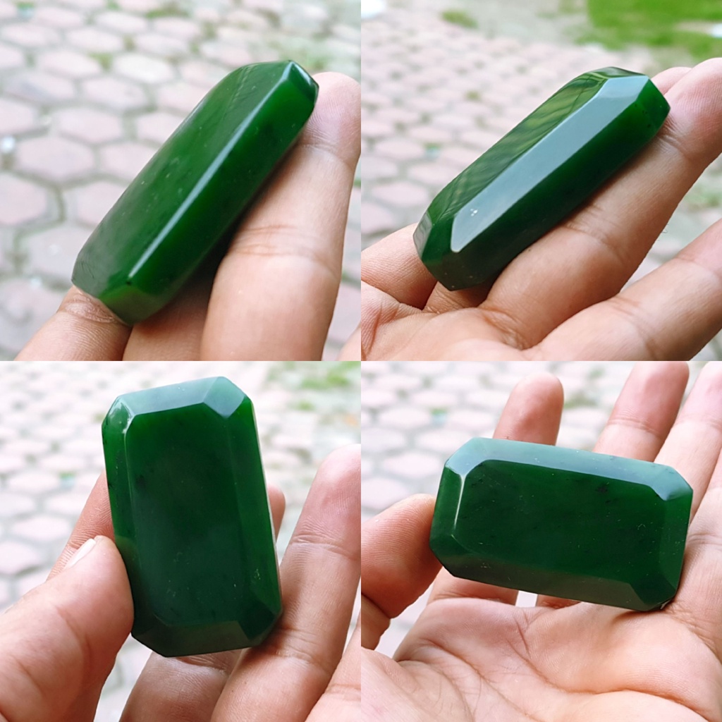 BATU GIOK PETAK HIJAU TUA KODE2584